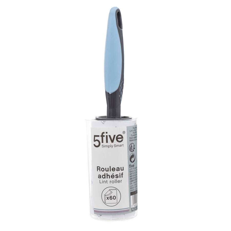 Brosse à vêtements rechargeable, bleu Rubber