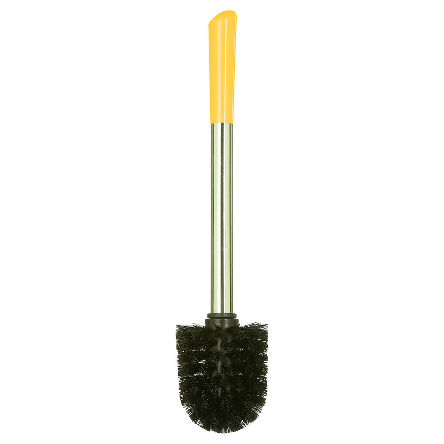 Brosse wc céramique, jaune moutarde Colorama
