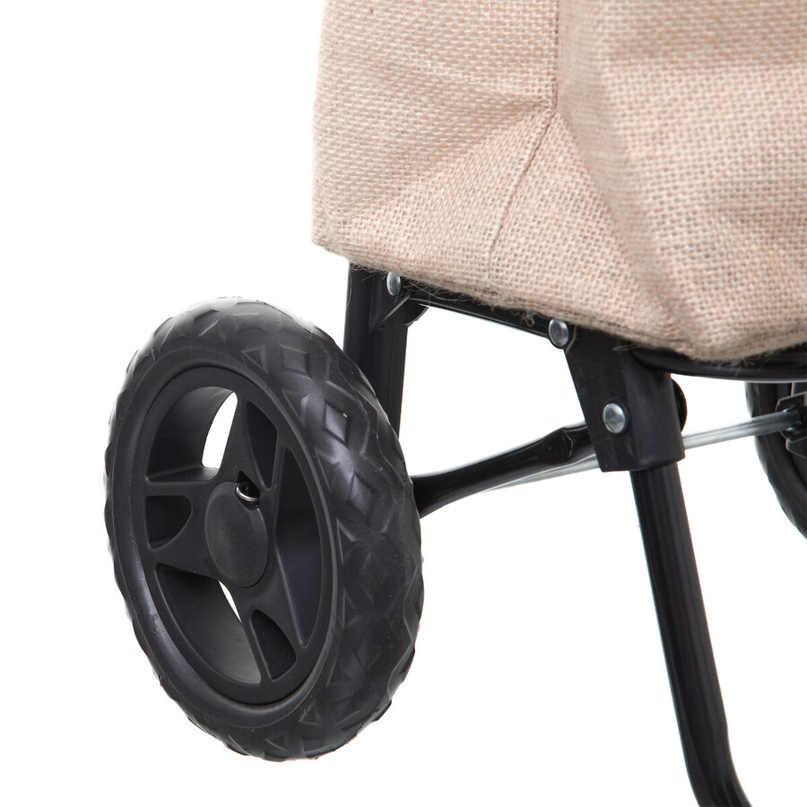 Chariot de courses 2 roues, jute