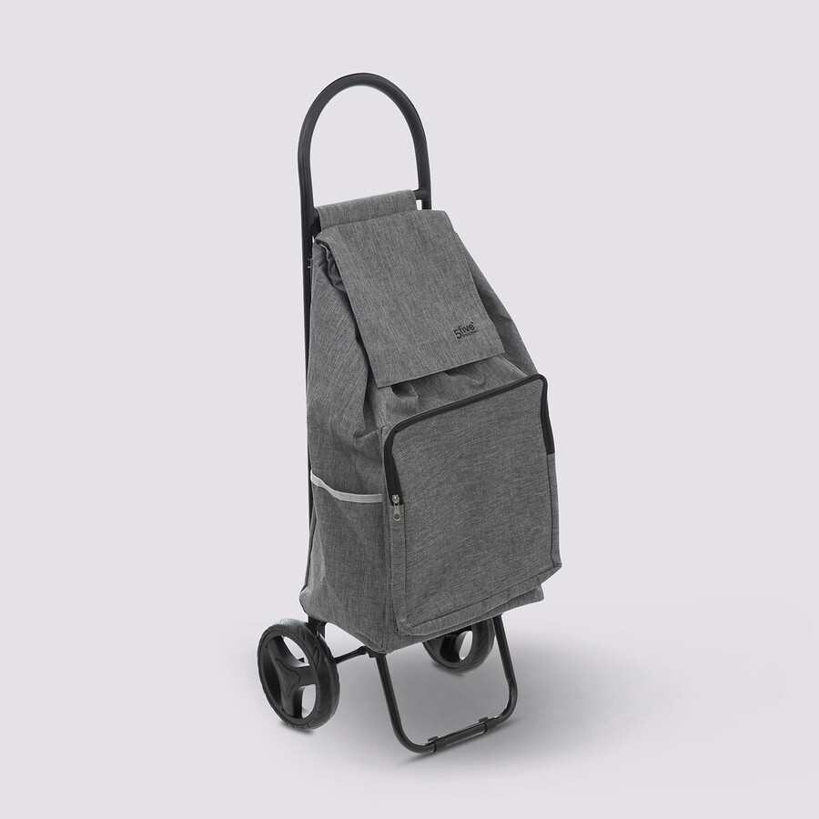 Chariot de course 2 roues, métal gris Nomade