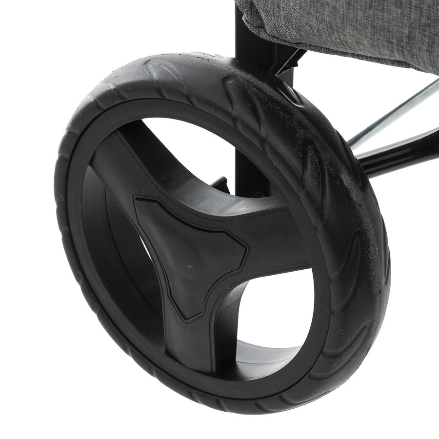 Chariot de course 2 roues, métal gris Nomade