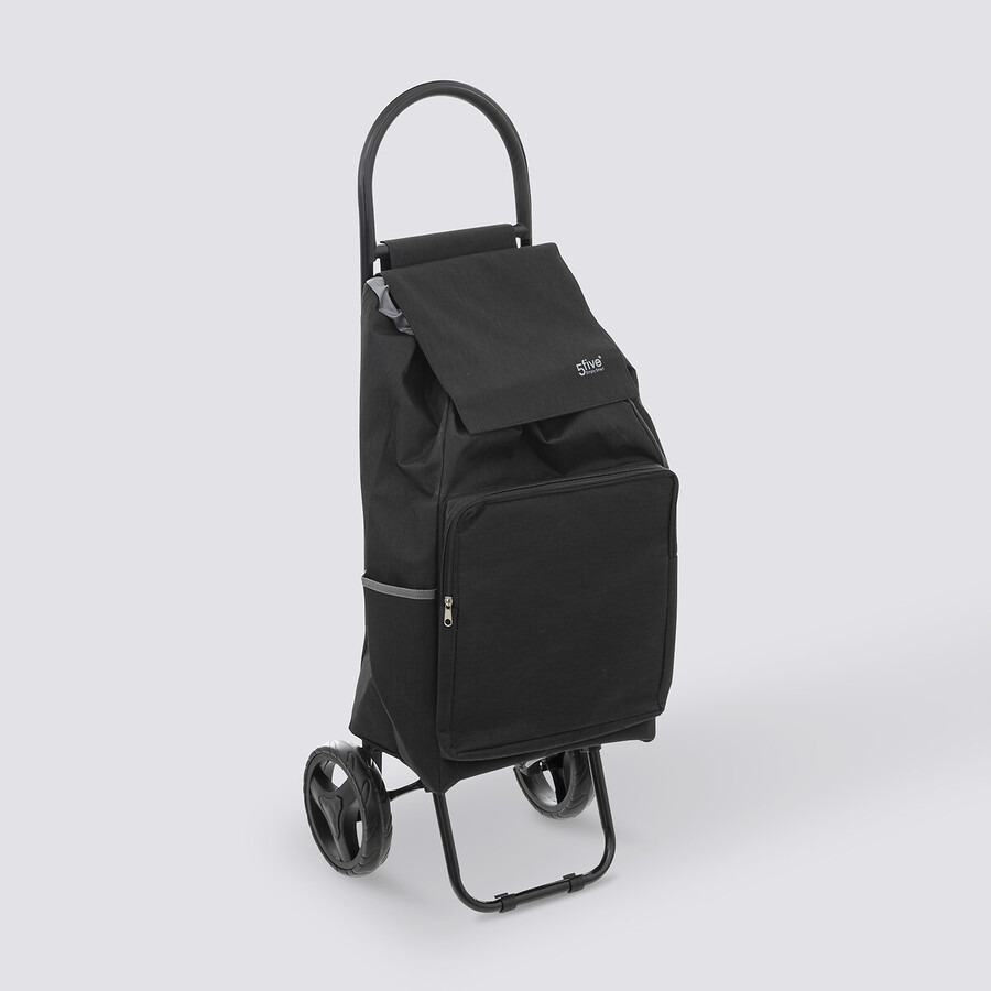 Chariot de course 2 roues, métal noir Nomade