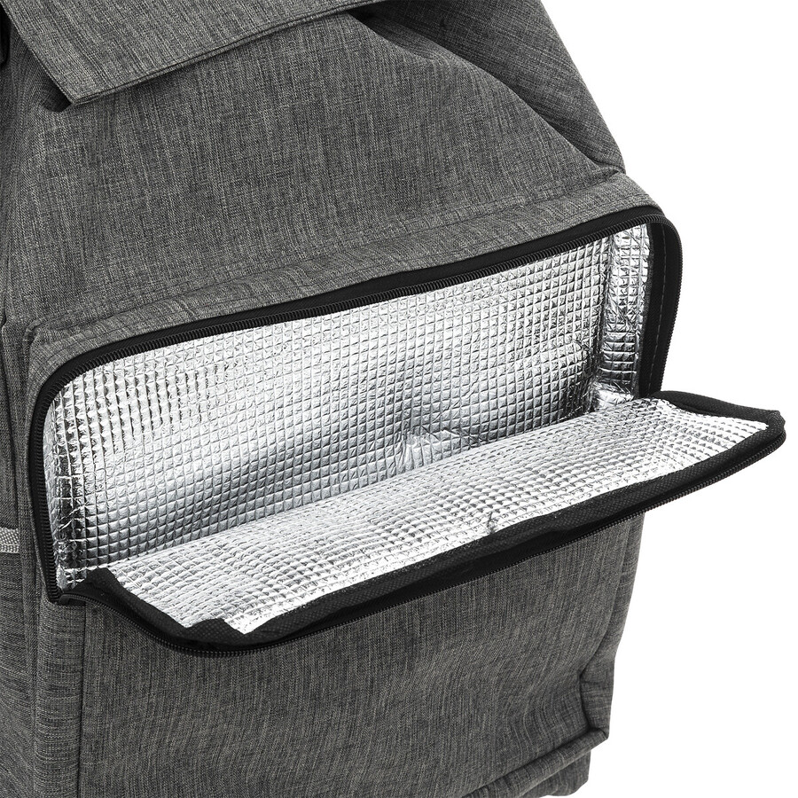 Chariot de course 6 roues, métal gris Nomade