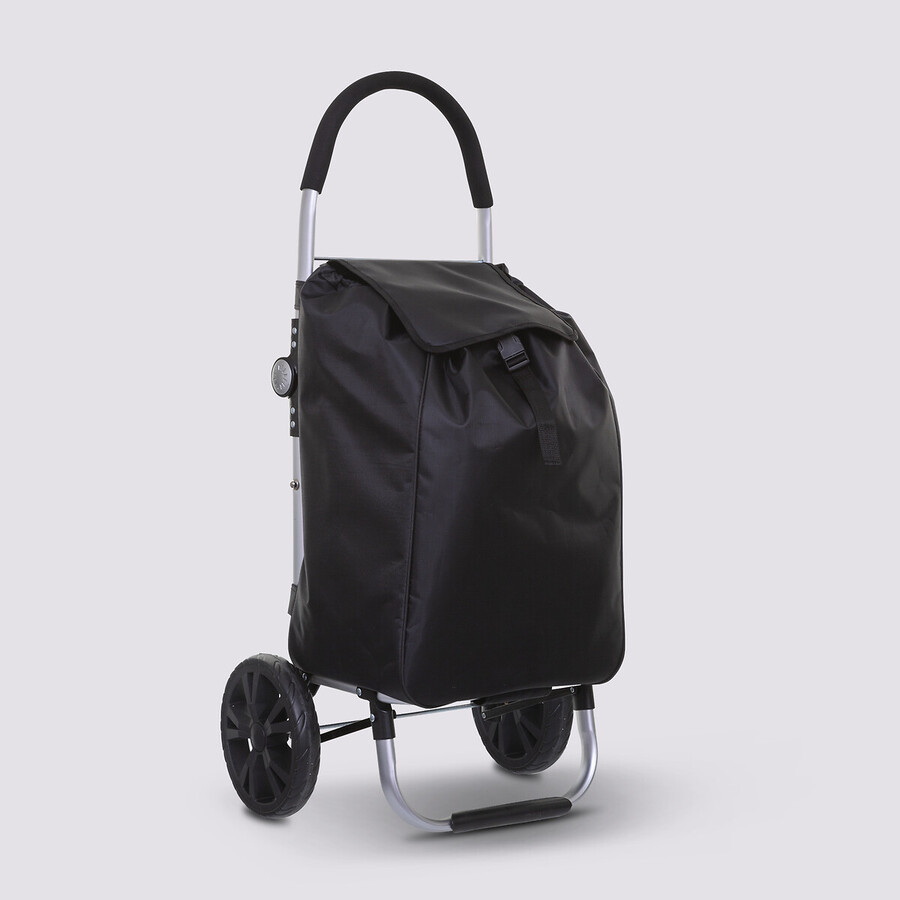 Chariot de course pliable 2 roues, noir Modern color