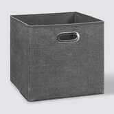 Panier tissu 31x31 cm, gris foncé chiné Mix'n modul