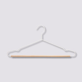 Lot de 2 cintres en métal/bois 