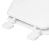 Abattant wc bois laqué, blanc Colorama
