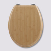 Abattant wc bois, effet bambou 
