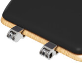 Abattant wc bois, gris charbon Modern color