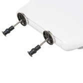 Abattant wc antibactérien, blanc 