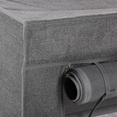 Meuble à chaussures x12, gris anthracite 