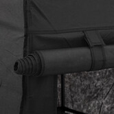 Armoire penderie modulable, tissu noir 