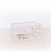 Boîte à bijoux 2 tiroirs, transparent Selena