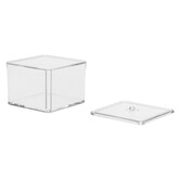 2 boîtes à cotons, transparent Selena