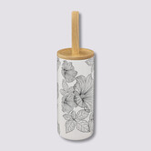 Brosse wc, noir et blanc Blackflora