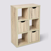 Buffet 3 portes, effet chêne naturel Bivoak