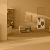 Buffet 3 portes, effet chêne naturel Bivoak