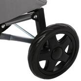 Chariot de courses 2 roues, gris