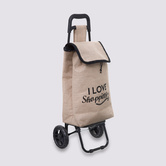 Chariot de courses 2 roues, jute