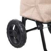 Chariot de courses 2 roues, jute