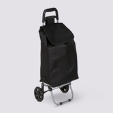 Chariot de courses  2 roues, noir 