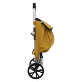 Chariot de course pliable 2 roues, jaune moutarde Modern color