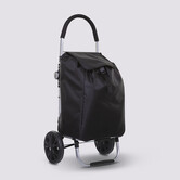 Chariot de course pliable 2 roues, noir Modern color