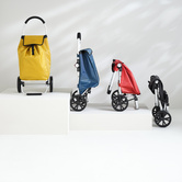 Chariot de course pliable 2 roues, noir Modern color