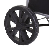 Chariot de course pliable 2 roues, noir Modern color