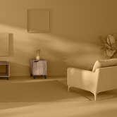 Chevet effet chêne naturel, noir Ceda