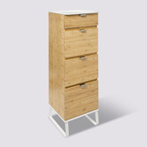 Chiffonier 3 tiroirs, bambou Levia