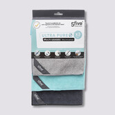 3 chiffons microfibre antibactérien 30x40cm 