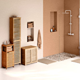 Colonne 2 portes, bambou Sicela