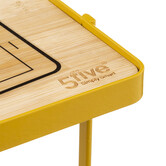 Dérouleur support téléphone métal, jaune moutarde Modern color