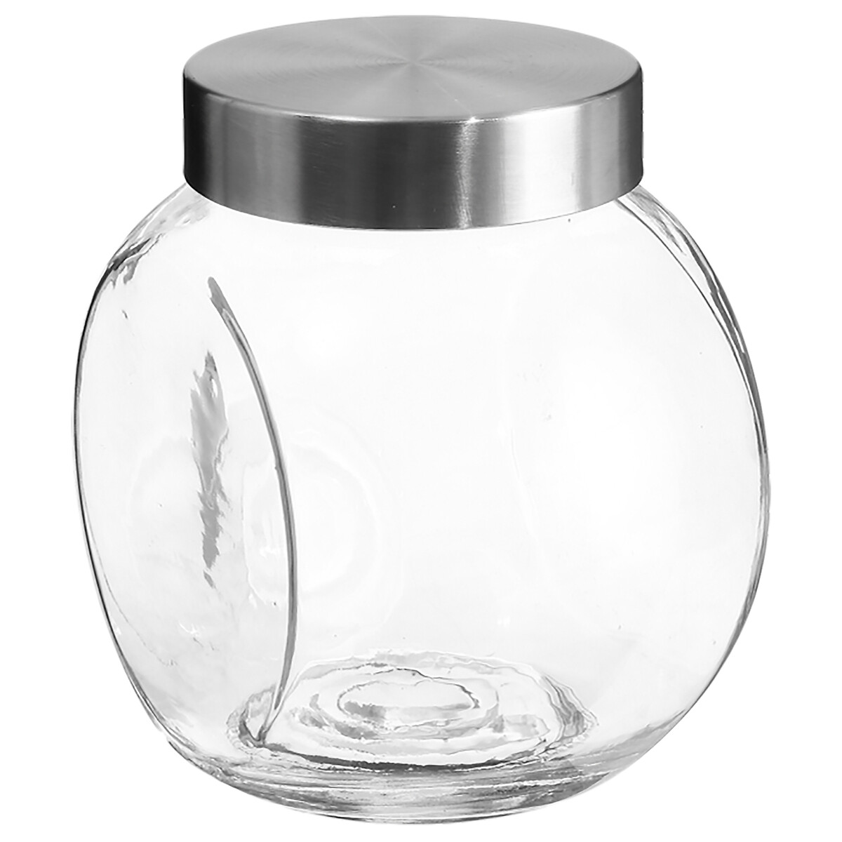 Bocal verre à bonbons couvercle inox 1,5l 