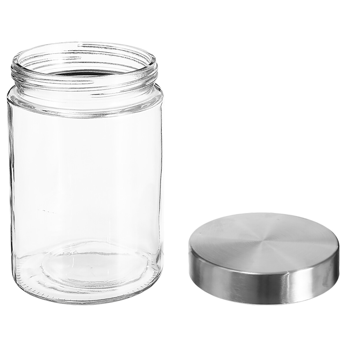 Bocal verre couvercle inox 1,2l Nixo