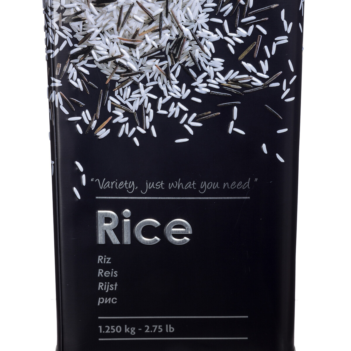 Boîte à riz en métal, noir Black edition