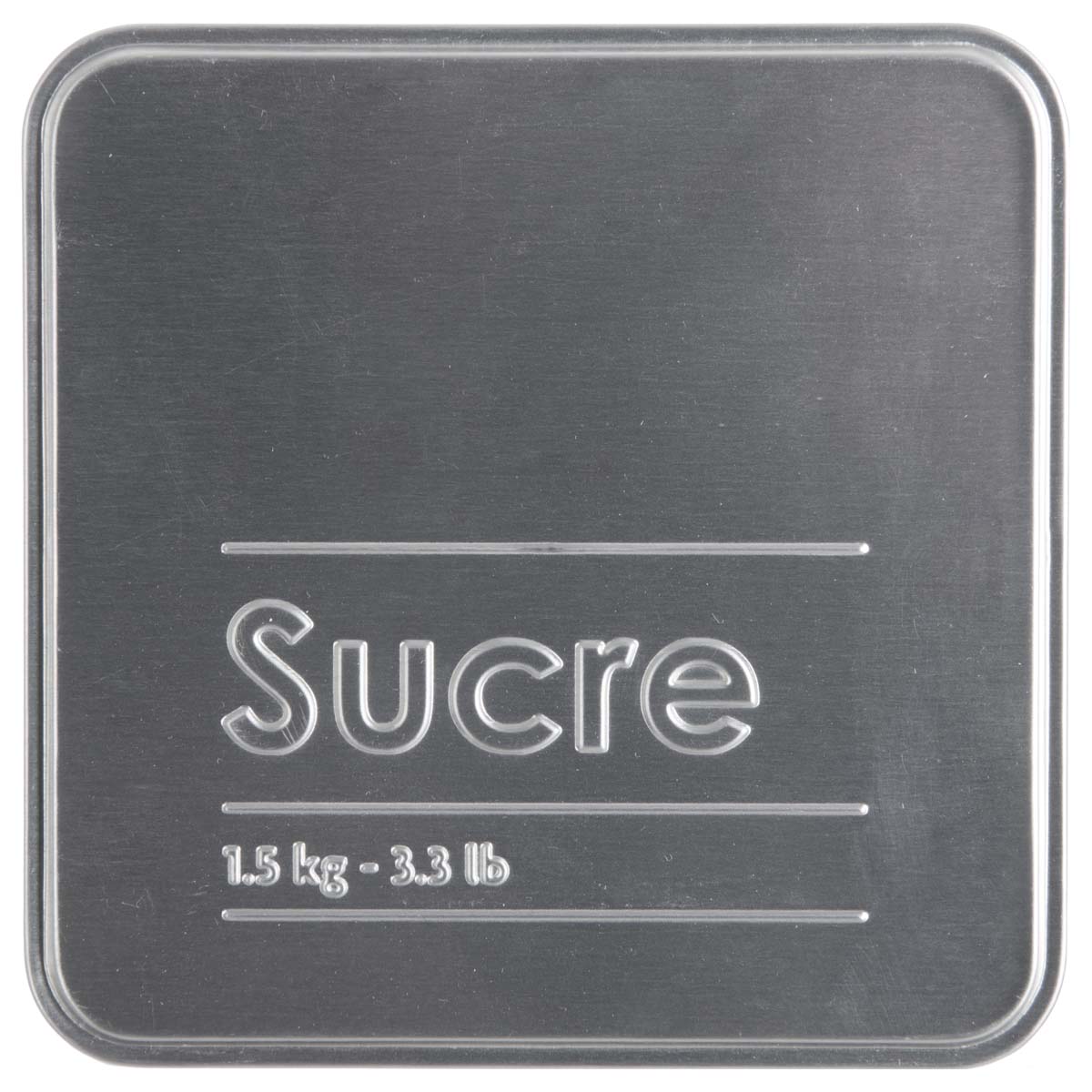 Boîte à sucre poudre métal, noir Black edition