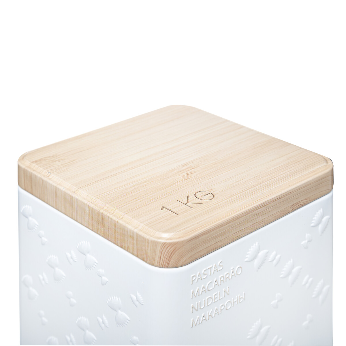Boîte à pâtes 1kg, blanc Scandi nature