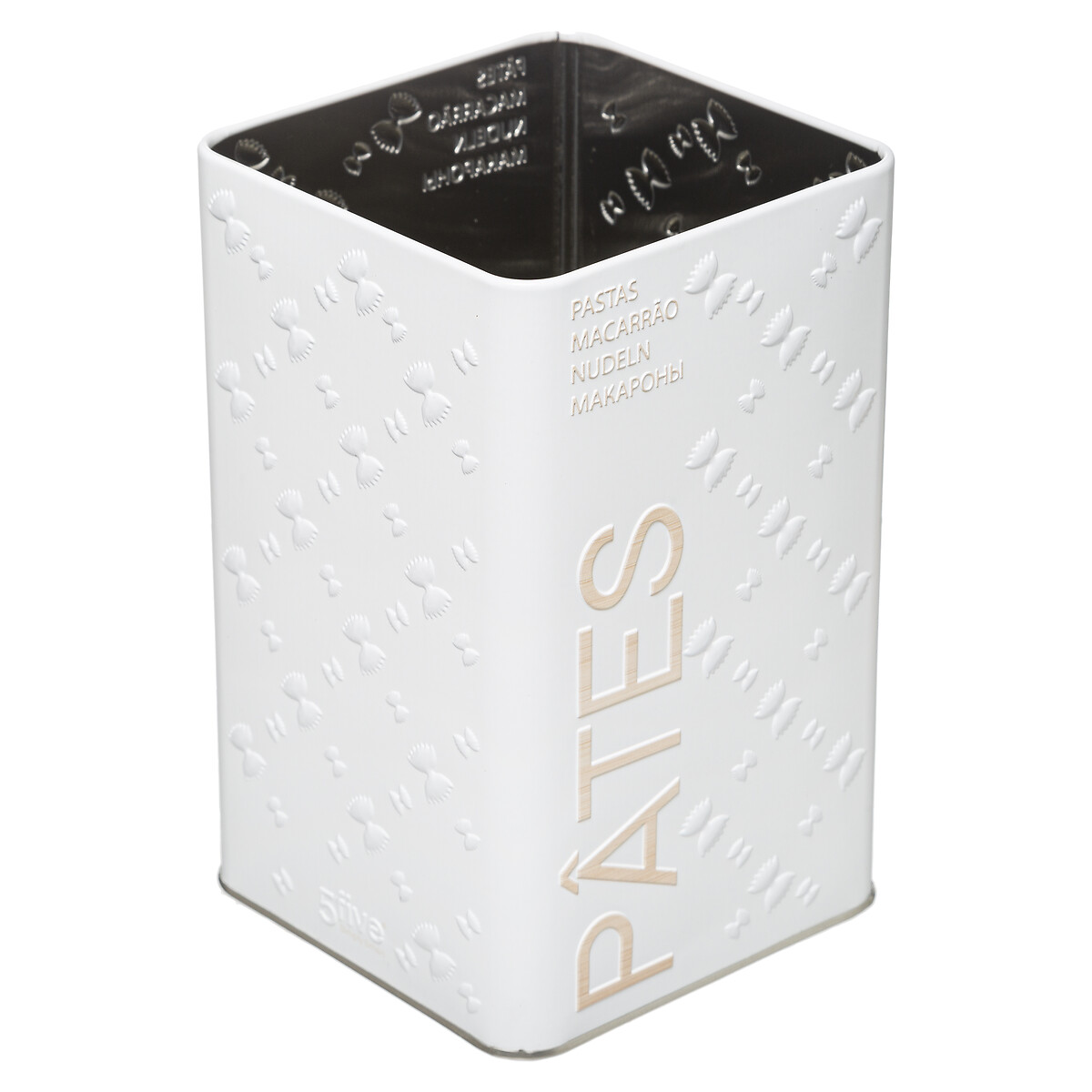 Boîte à pâtes 1kg, blanc Scandi nature