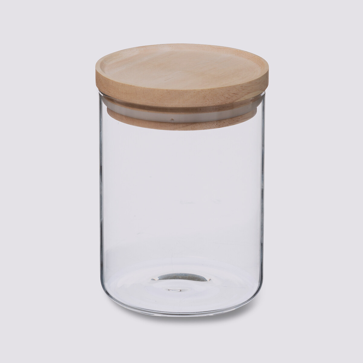 Bocal verre couvercle bois 0,6l Hermet