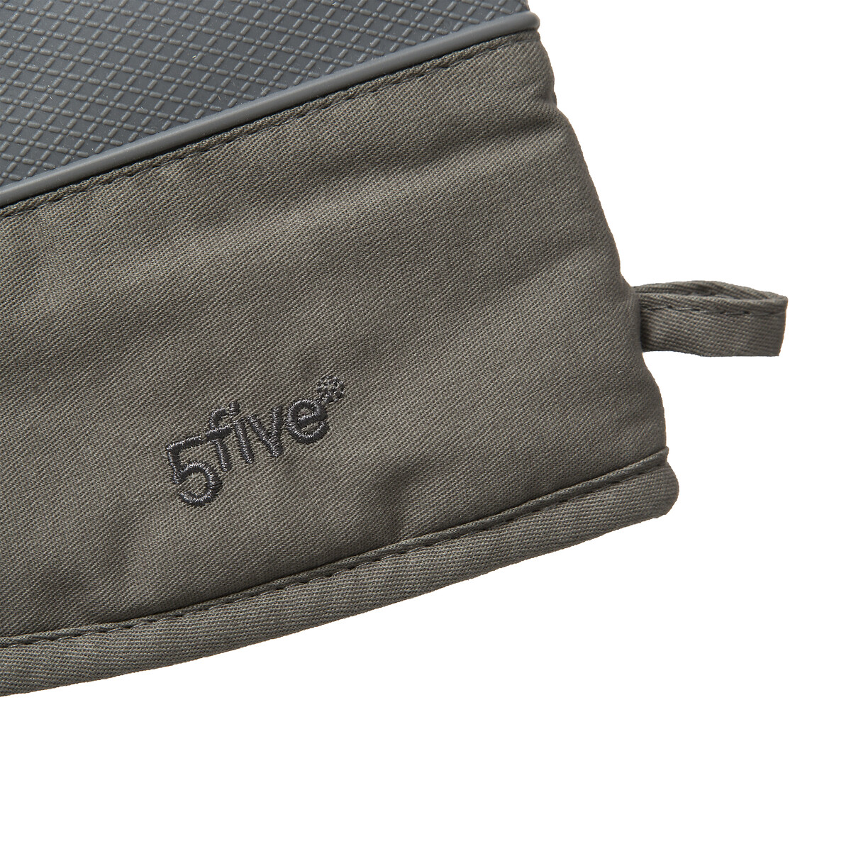 Gant de cuisine silicone et coton, gris