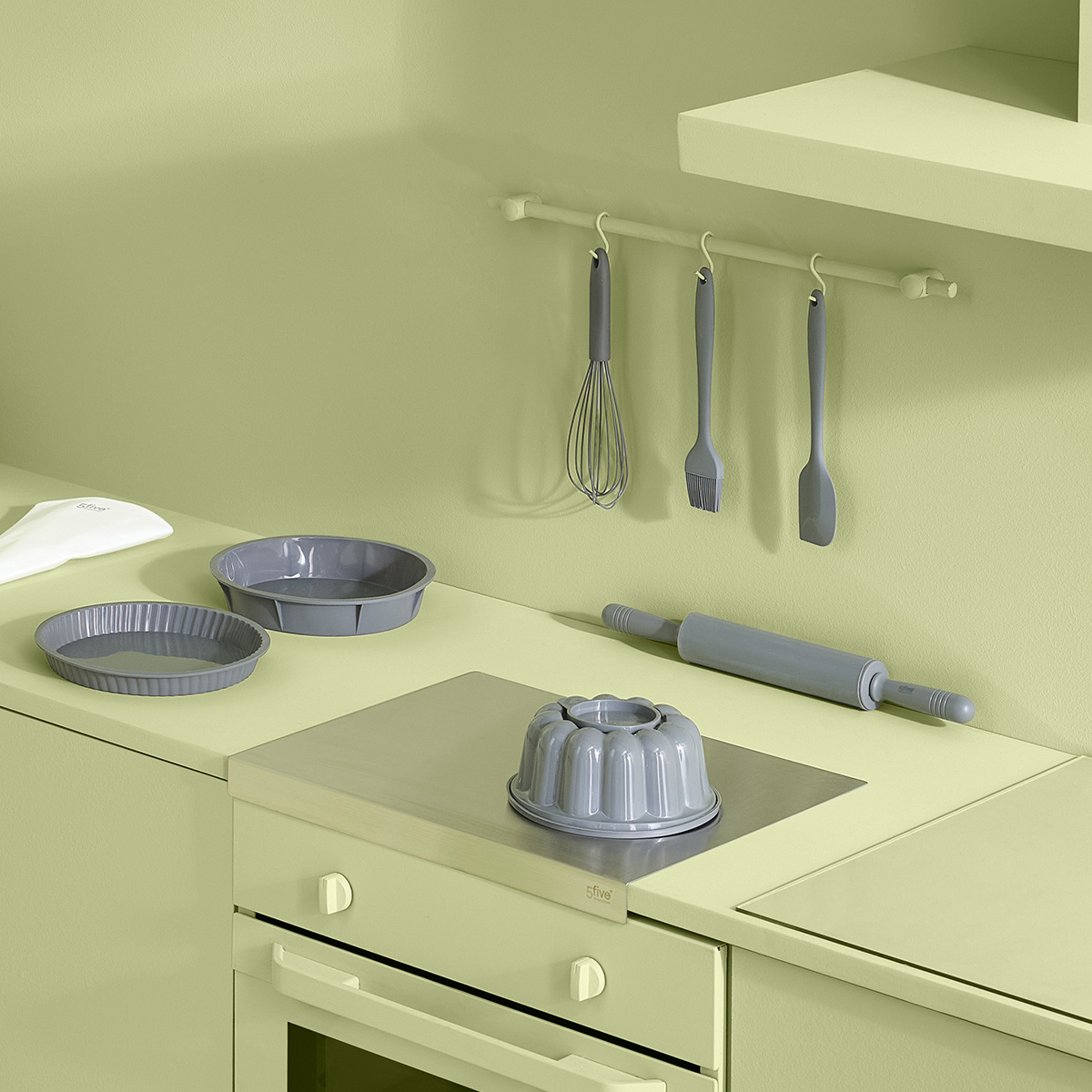 Pinceau en silicone, gris 