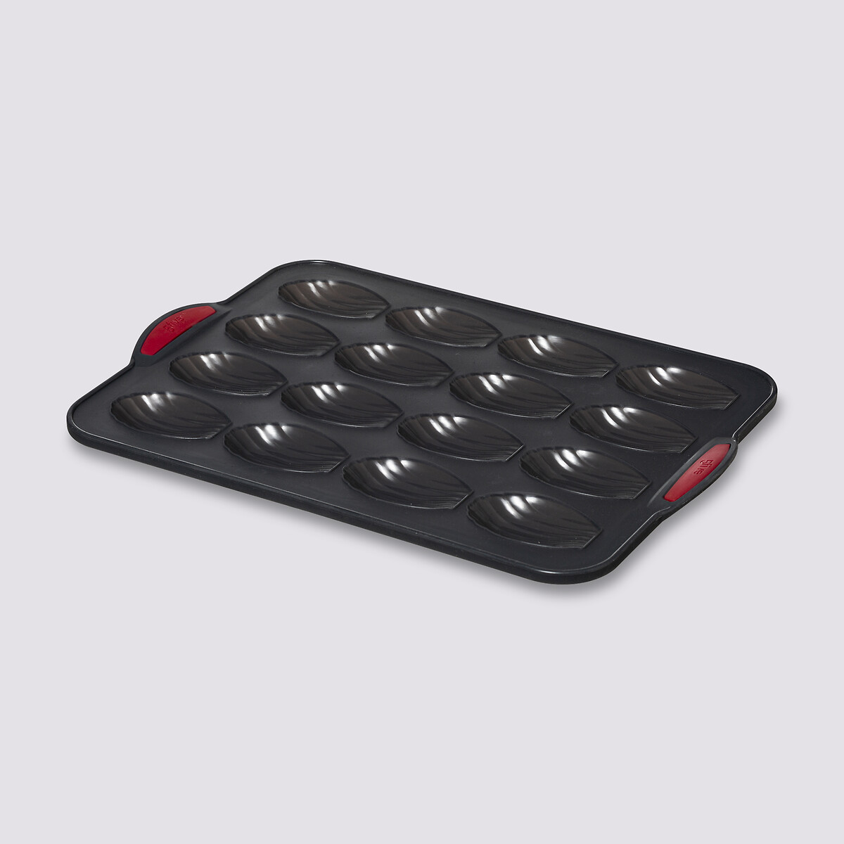 Moule 16 madeleines silicone- noir,rouge Silitop