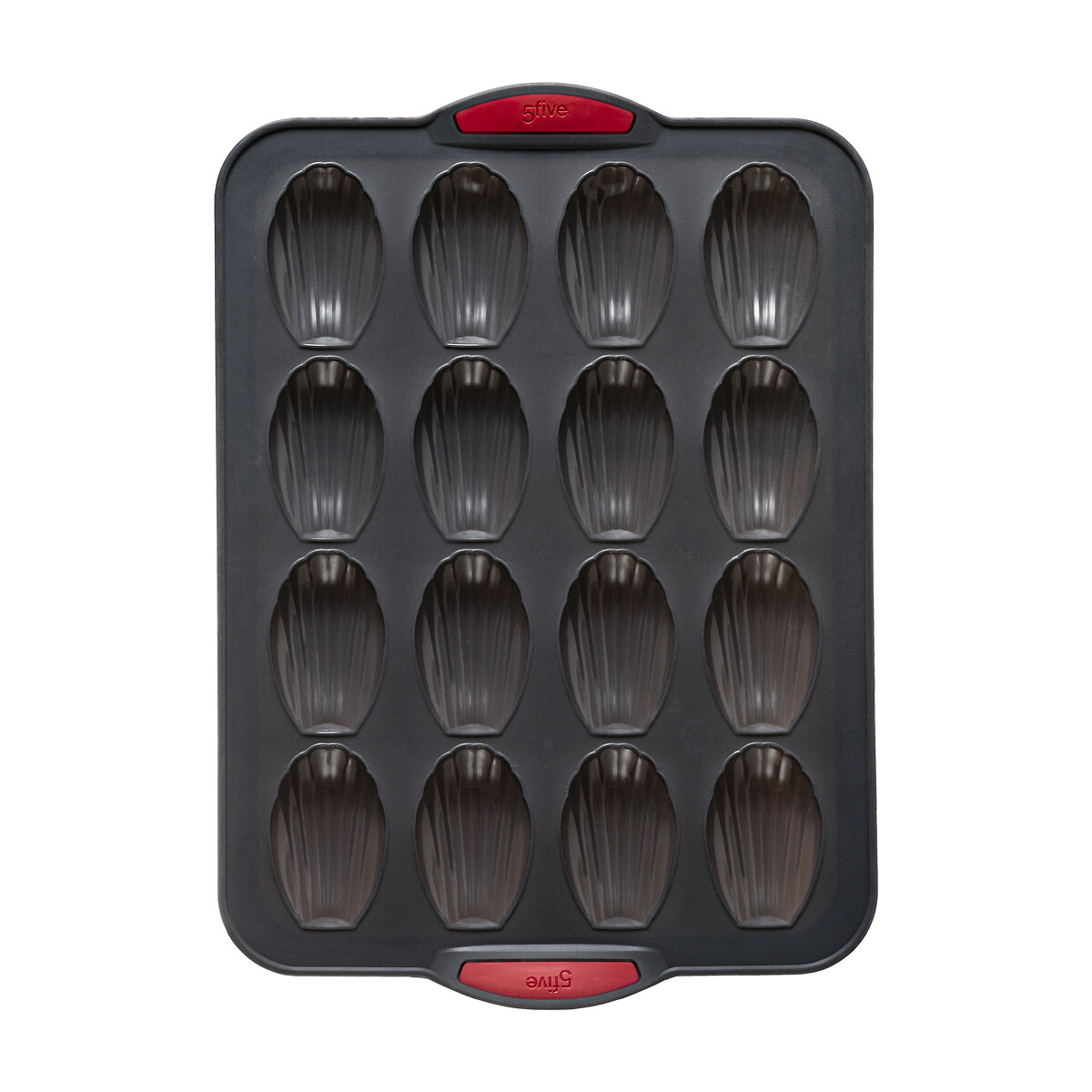 Moule 16 madeleines silicone- noir,rouge Silitop