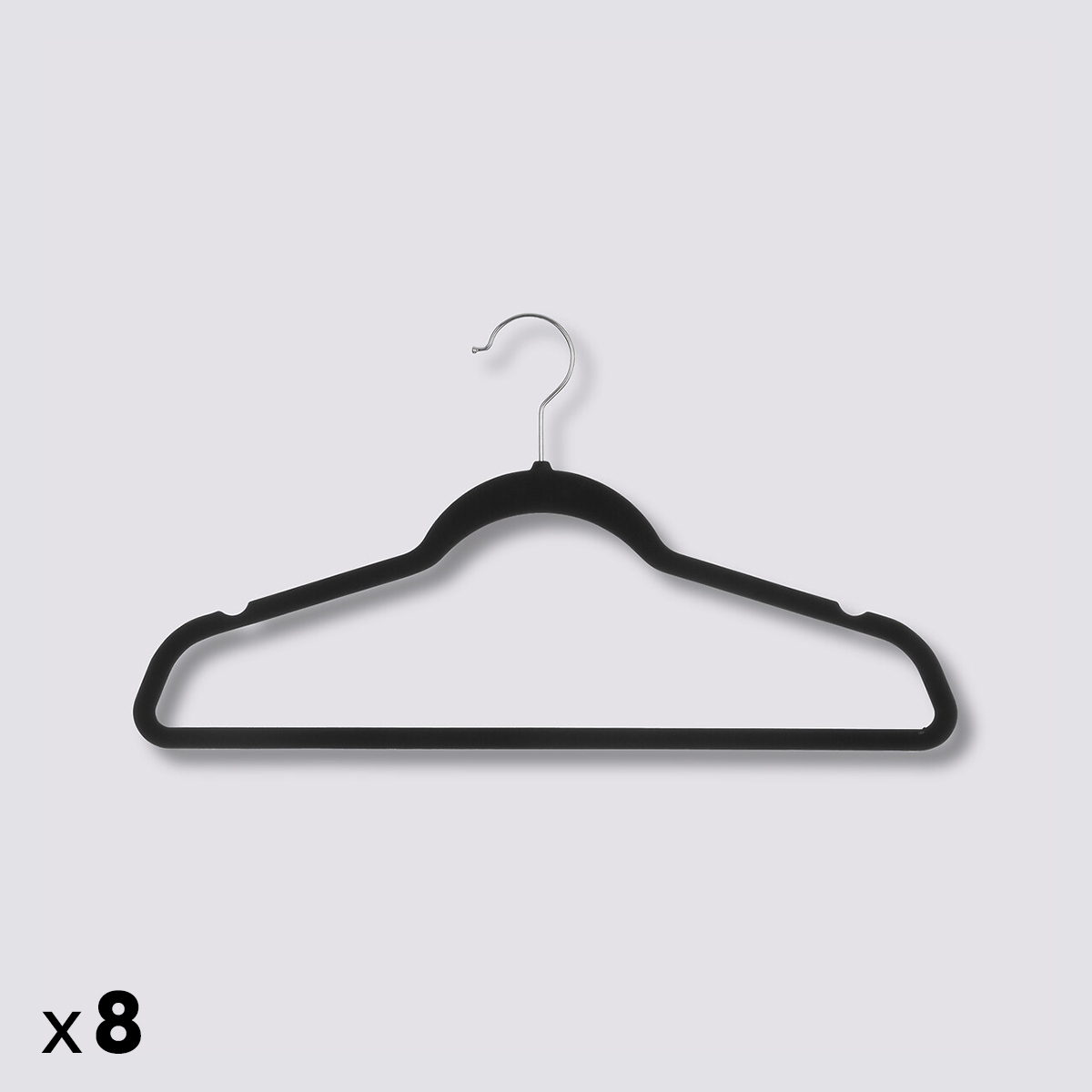 Lot de 8 cintres en feutrine Hang'up