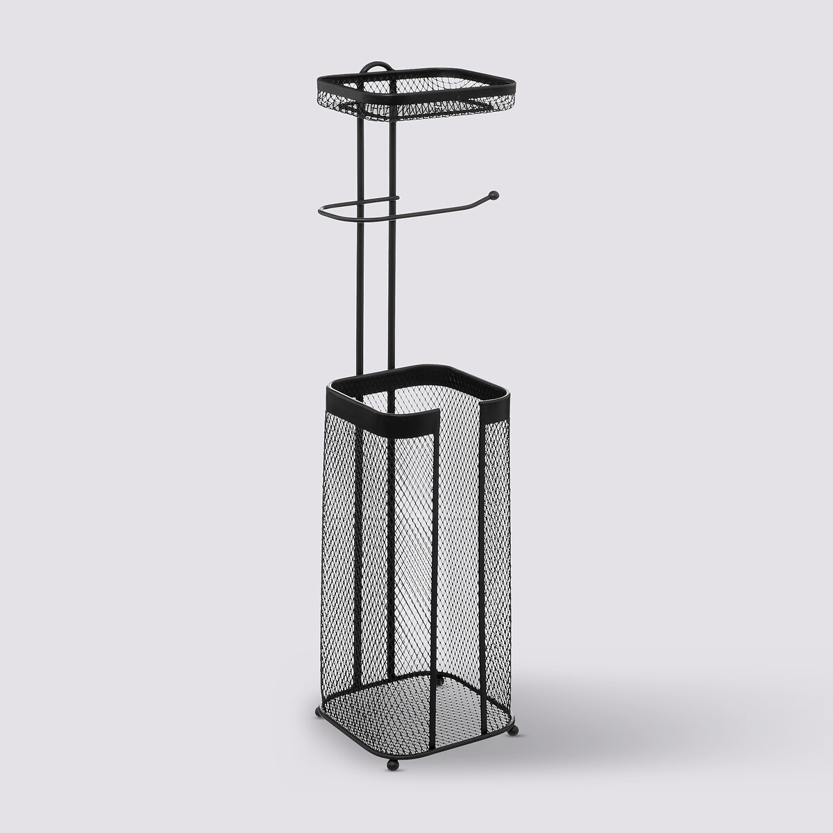 Dérouleur avec réserve et support, métal noir Mayaj