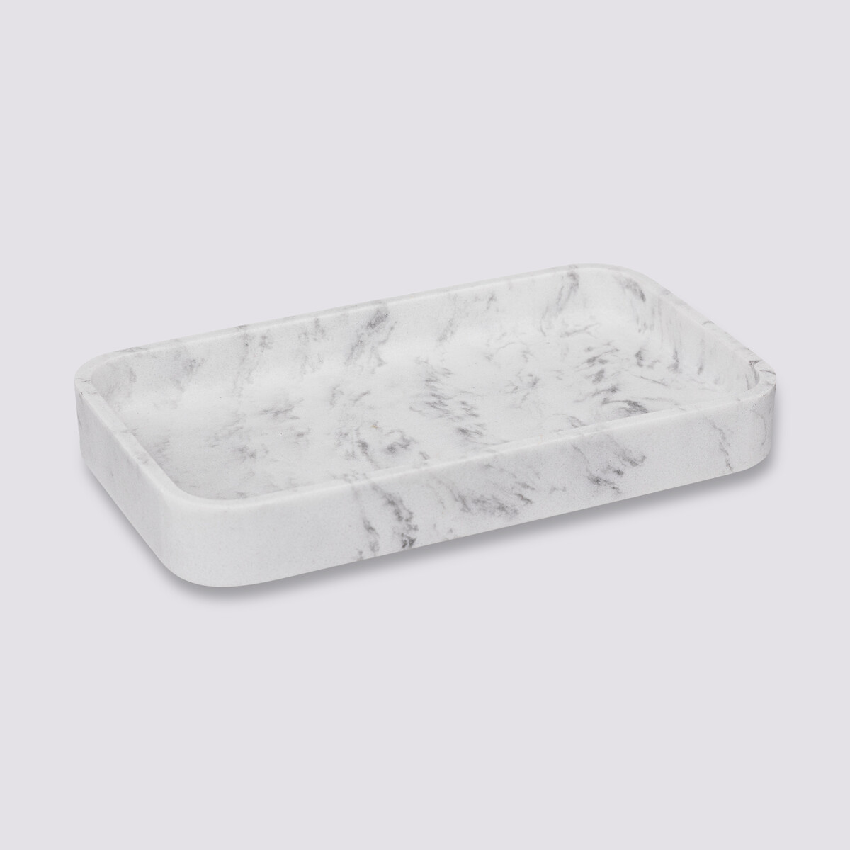 Plateau rectangulaire, effet marbre Lea