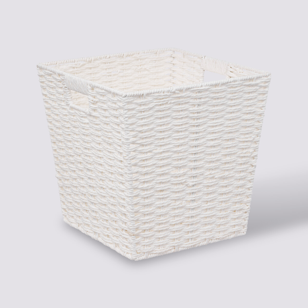 Panier vannerie 31x31cm, blanc Mix'n modul
