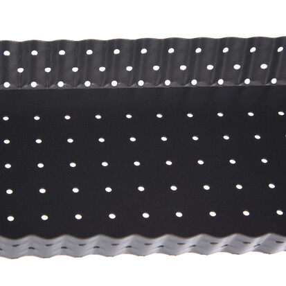 Moule à fond perforé métal 35x11cm 